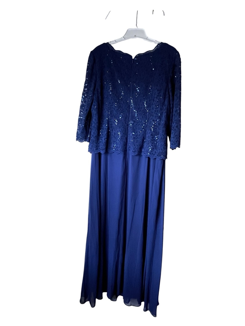 Alex Evenings Sequin Embellished Lace Top Gown Size 16W NWOT - Picture 3 of 14